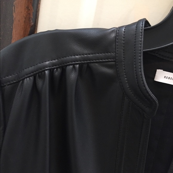 Rebecca Taylor Vegan Leather Dress - Picture 7 of 10